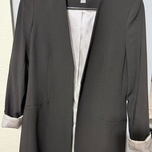Calvin Klein Black Blazer with Striped Lining